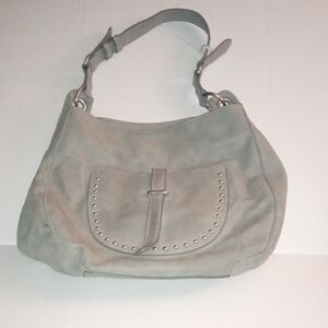 Studded Shoulder Hobo Bag
